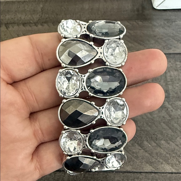 Chico's Silver and Gray Statement Bracelet - Picture 2 of 2